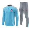 Atlético Madrid Trainings Sweatshirt Quarter-zip 2024-25 Blauwe - Kids